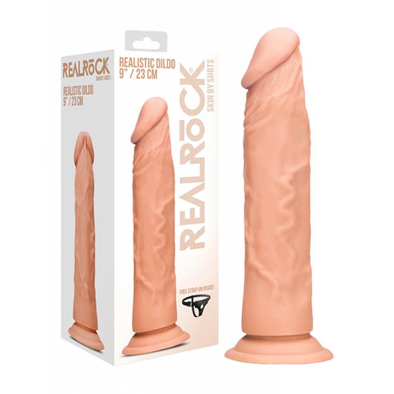 RealRock 9'' Realistic Dildo - Flesh